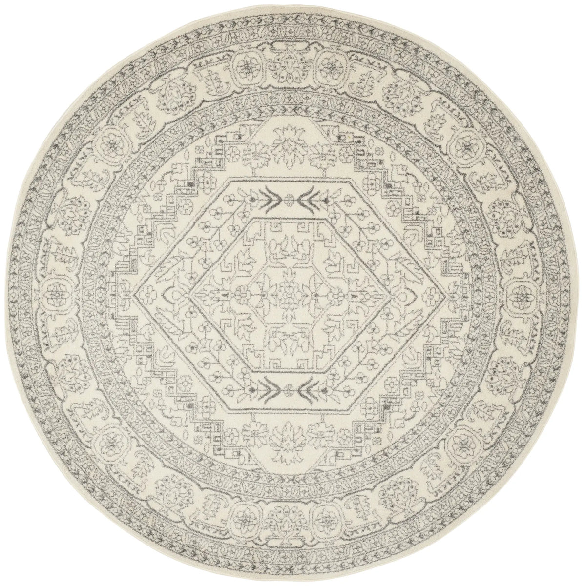 Safavieh Adirondack 8'-0" x 8'-0" Rug in Ivory / Silver