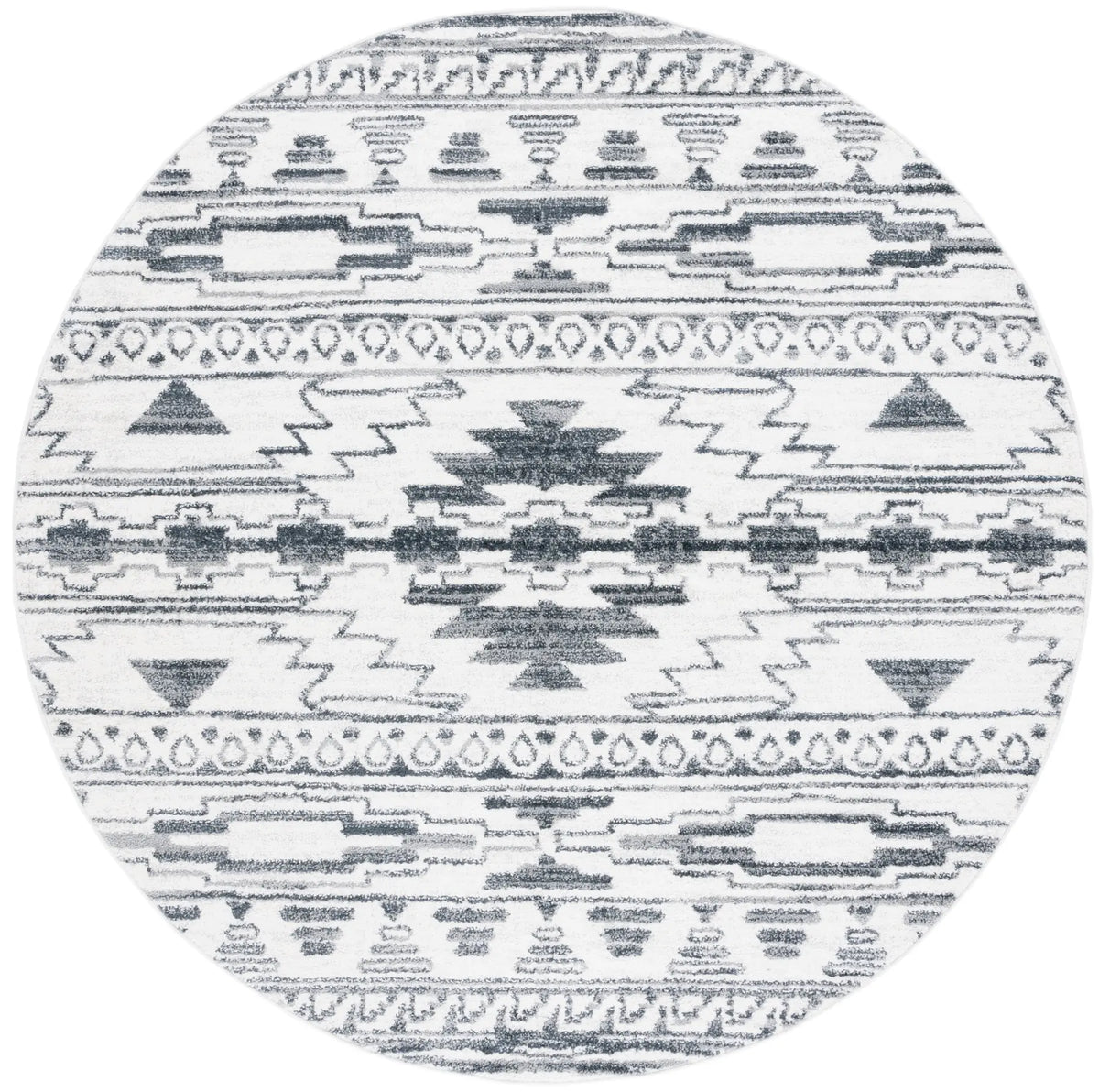 Safavieh Layla 6'-7" x 6'-7" Rug in Ivory / Grey