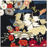 Safavieh Bella 5'-0" x 5'-0" Rug in Black / Multi