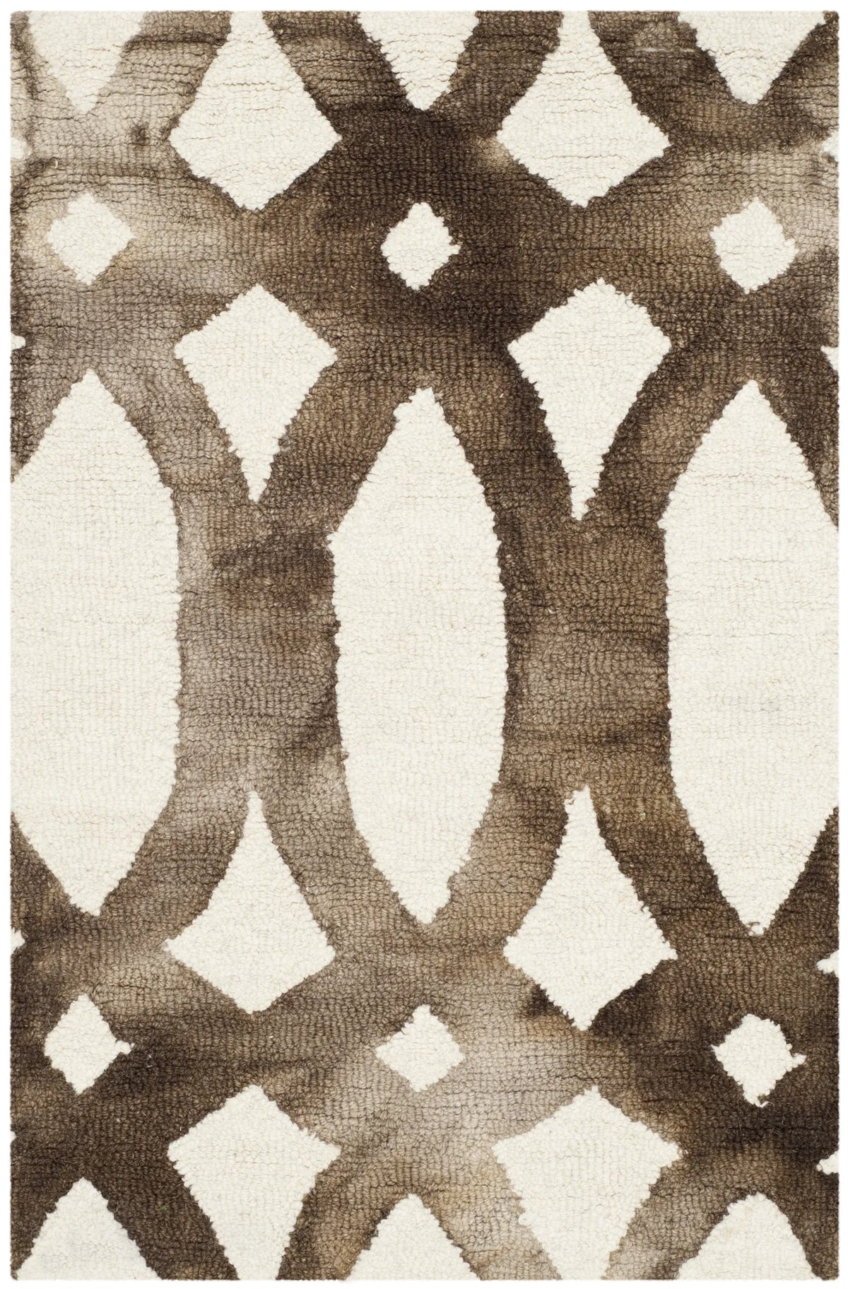 Safavieh Dip Dye 2'-0" x 3'-0" Rug in Ivory / Chocolate