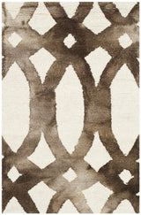 Safavieh Dip Dye 2'-0" x 3'-0" Rug in Ivory / Chocolate