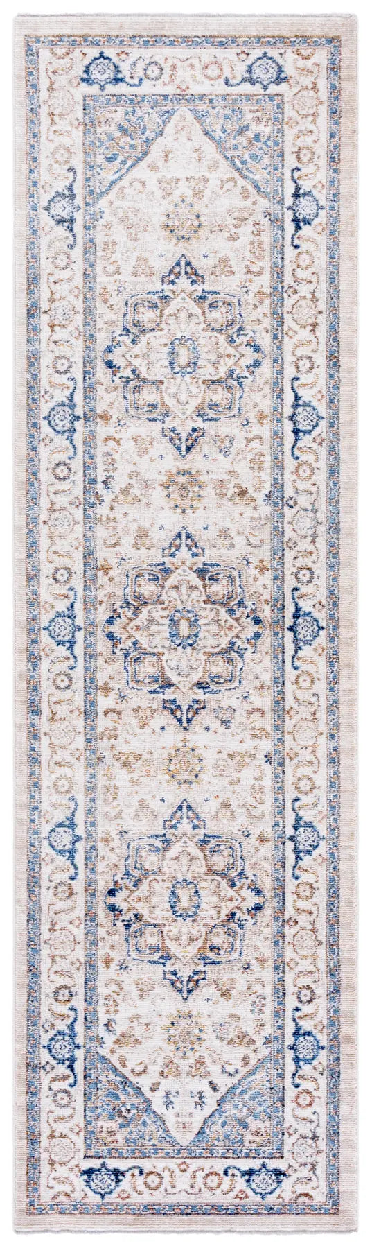 Safavieh Ellwood 2'-3" x 8'-0" Rug in Beige / Navy