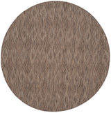 Safavieh Courtyard 5'-3" x 5'-3" Rug in Brown / Brown