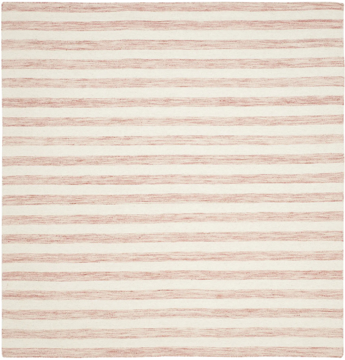 Safavieh Dhurries 6'-0" x 6'-0" Rug in Rust / Ivory