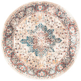 Safavieh Carlyle 200 6'-7" x 6'-7" Rug in Ivory / Burgundy