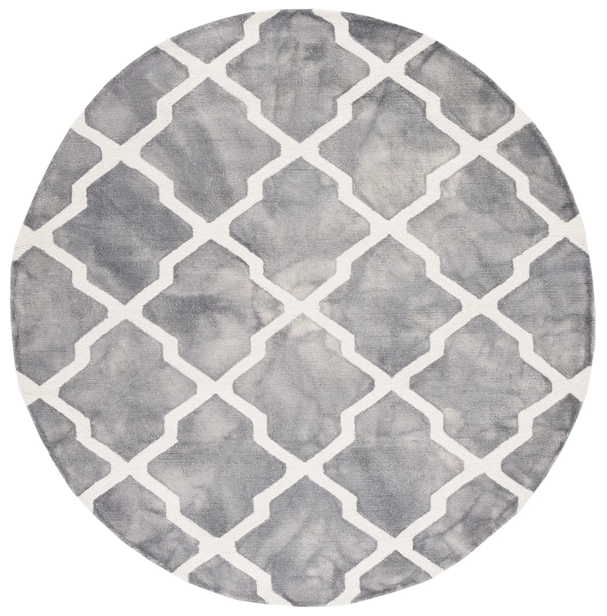 Safavieh Dip Dye 7'-0" x 7'-0" Rug in Grey / Ivory