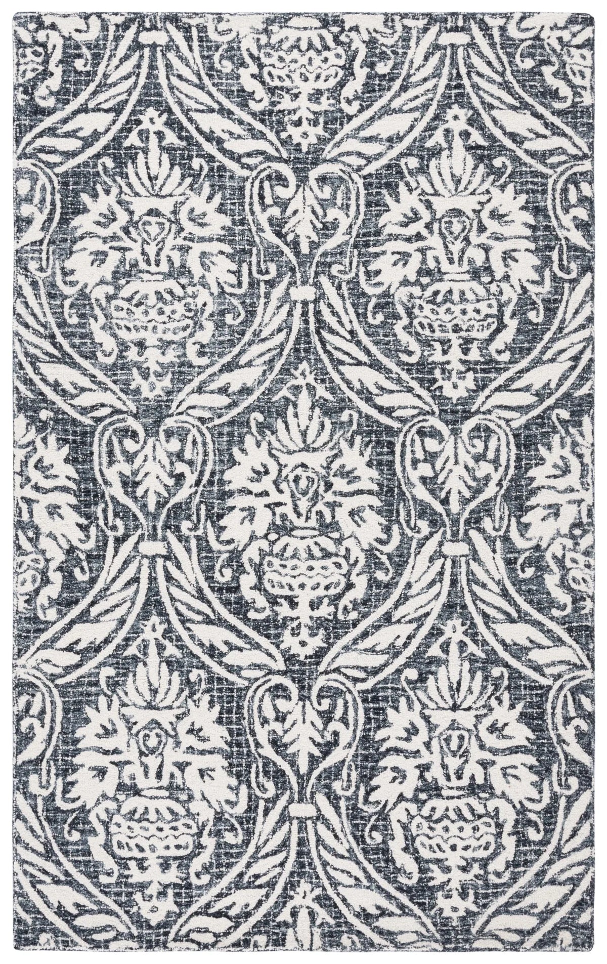 Safavieh Abstract 4'-0" x 6'-0" Rug in Ivory / Navy