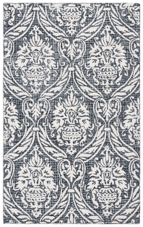 Safavieh Abstract 4'-0" x 6'-0" Rug in Ivory / Navy