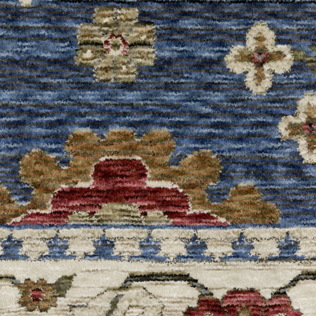 Oriental Weavers Sphinx HASTINGS HA06Z Blue Floral Rugs - room scene 2
