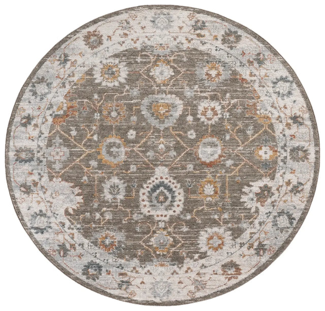 Safavieh Vintage Rosewood 6'-3" x 6'-3" Rug in Green / Ivory Rust