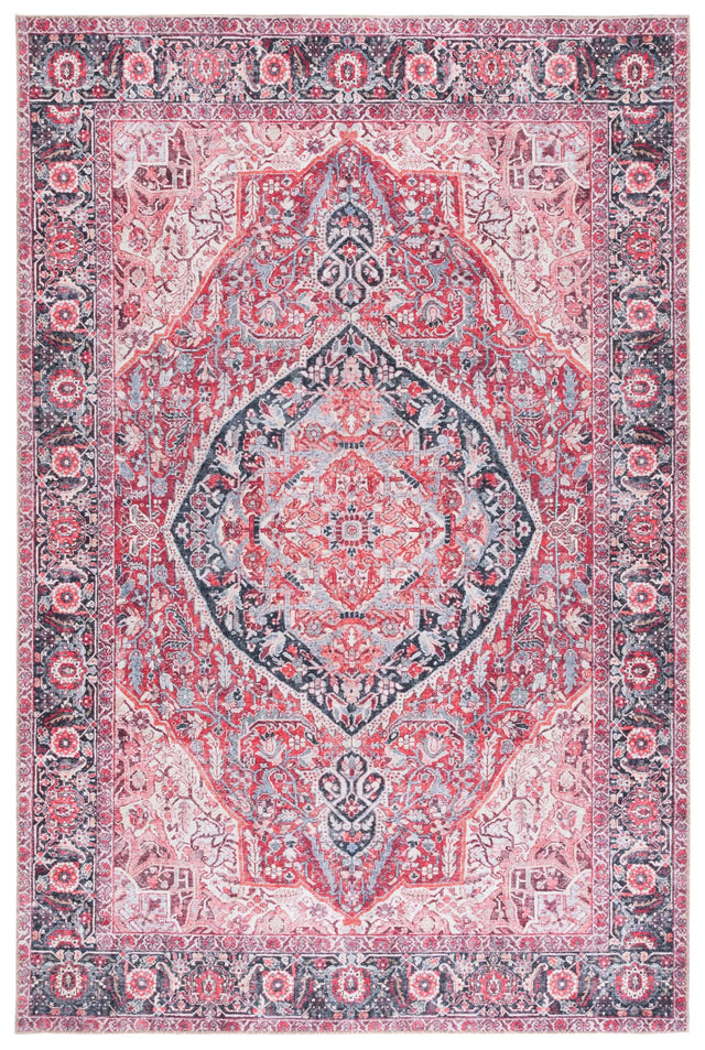Safavieh Vintage Serapi 600 5'-1" x 7'-6" Rug in Pink / Blue