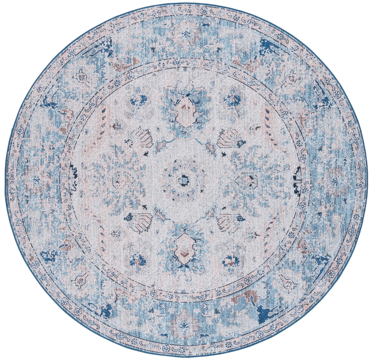 Safavieh Tucson 6'-0" x 6'-0" Rug in Blue / Beige