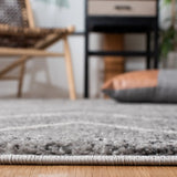 Safavieh Adirondack 4'-0" x 6'-0" Rug in Dark Grey / Ivory
