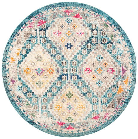 Safavieh Madison 5'-0" x 5'-0" Rug in Dark Blue / Yellow