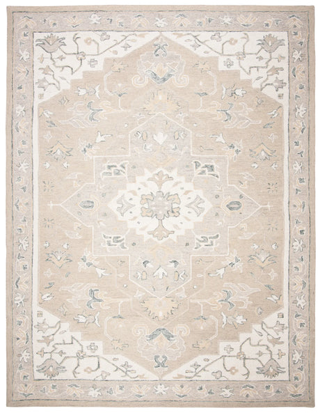 Safavieh Micro-Loop 10'-0" x 14'-0" Rug in Light Grey / Ivory
