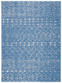 Safavieh Courtyard 4'-0" x 5'-7" Rug in Blue / Ivory