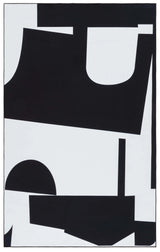 Safavieh Malibu 4'-0" x 6'-0" Rug in Black / Ivory