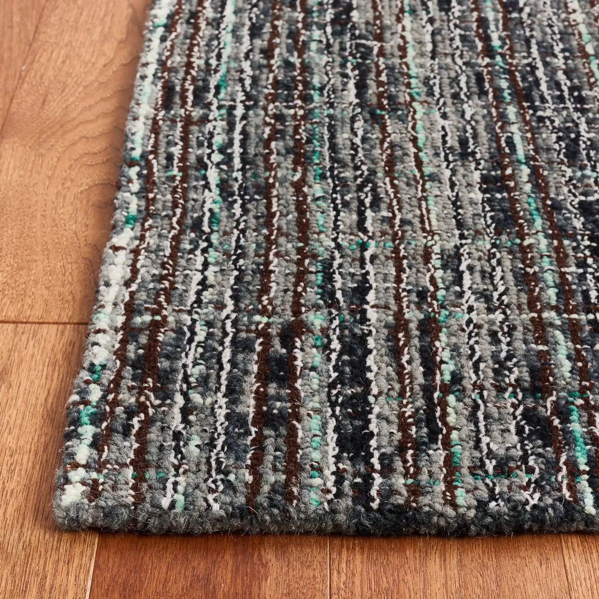 Safavieh Abstract 4'-0" x 6'-0" Rug in Dark Grey / Brown