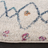 Safavieh Madison 700 5'-3" x 5'-3" Rug in Ivory / Dark Blue