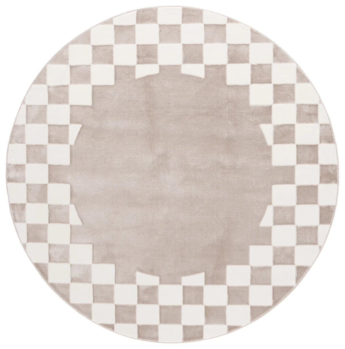 Safavieh Groove 6'-7" x 6'-7" Rug in Beige / Ivory