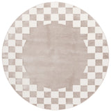 Safavieh Groove 6'-7" x 6'-7" Rug in Beige / Ivory