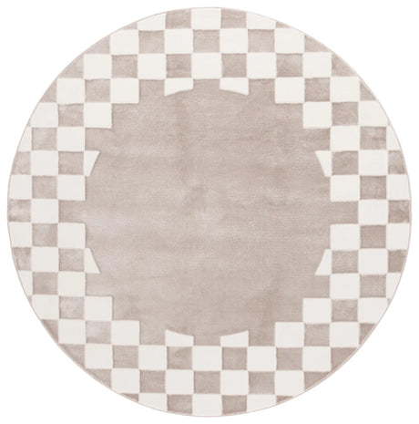 Safavieh Groove 6'-7" x 6'-7" Rug in Beige / Ivory