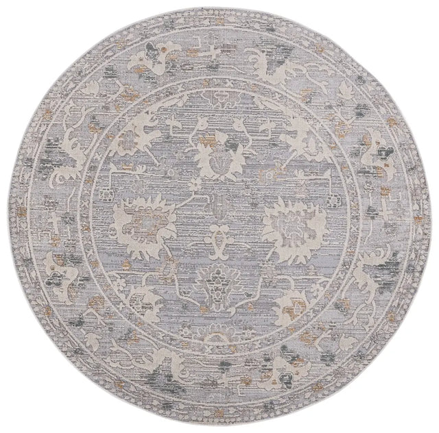 Safavieh Miranda 6'-6" x 6'-6" Rug in Grey / Ivory Beige