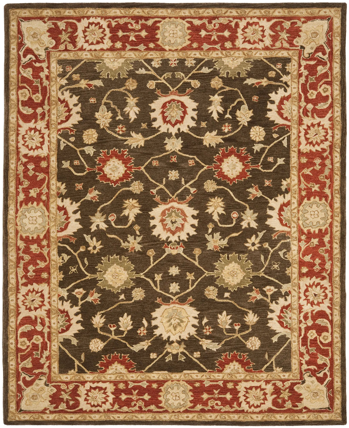 Safavieh Anatolia 9'-6" x 13'-6" Rug in Olive / Rust