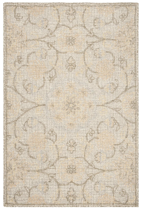Safavieh Abstract 4'-0" x 6'-0" Rug in Light Grey / Ivory