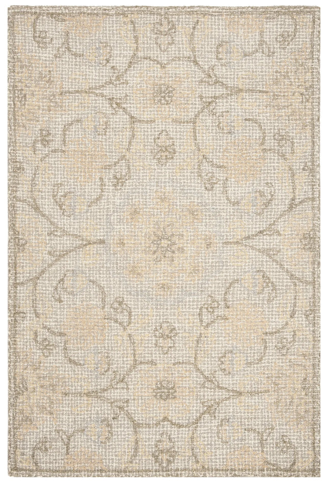 Safavieh Abstract 4'-0" x 6'-0" Rug in Light Grey / Ivory