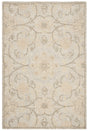 Safavieh Abstract 4'-0" x 6'-0" Rug in Light Grey / Ivory