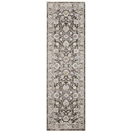 Oriental Weavers Sphinx Maharaja 070N1 Charcoal/Ivory Rugs - runner