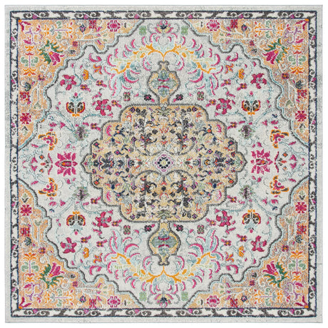 Safavieh Madison 6'-7" x 6'-7" Rug in Grey / Gold