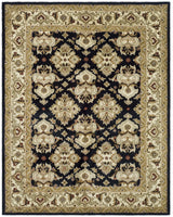 Safavieh Heritage 9'-6" x 13'-6" Rug in Black / Ivory