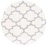 Safavieh Fontana Shag  800 6'-7" x 6'-7" Rug in Cream / Grey