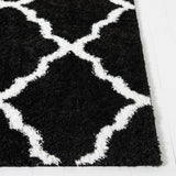 Safavieh Tahoe Shag 4'-0" x 6'-0" Rug in Black / White