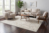 Dynamic Rugs Azure 12582 Power Loomed Transitional Ivory/Beige/Grey Rug - Room