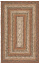Safavieh Braided 4'-0" x 6'-0" Rug in Ivory / Green