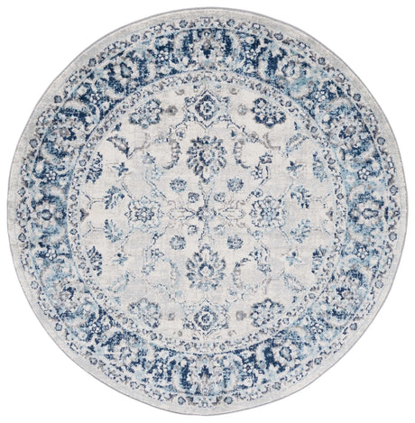 Safavieh Tulum 6'-7" x 6'-7" Rug in Ivory / Blue