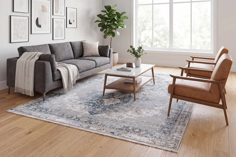 Dynamic Rugs Ruby 2161 Grey / Blue Rugs - Room