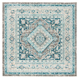 Safavieh Phoenix 100 6'-7" x 6'-7" Rug in Grey / Blue