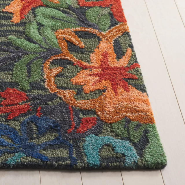 Safavieh Jardin 4'-0" x 6'-0" Rug in Blue / Orange