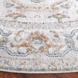 Safavieh Baltimore 6'-7" x 6'-7" Rug in Light Grey / Rust