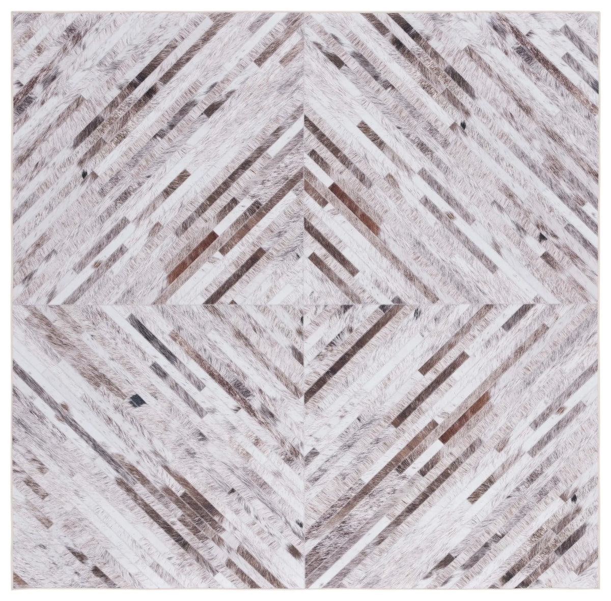 Safavieh Faux Hide 6'-0" x 6'-0" Rug in Beige / Brown
