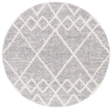 Safavieh Berber Shag 5'-5" x 5'-5" Rug in Ivory / Grey