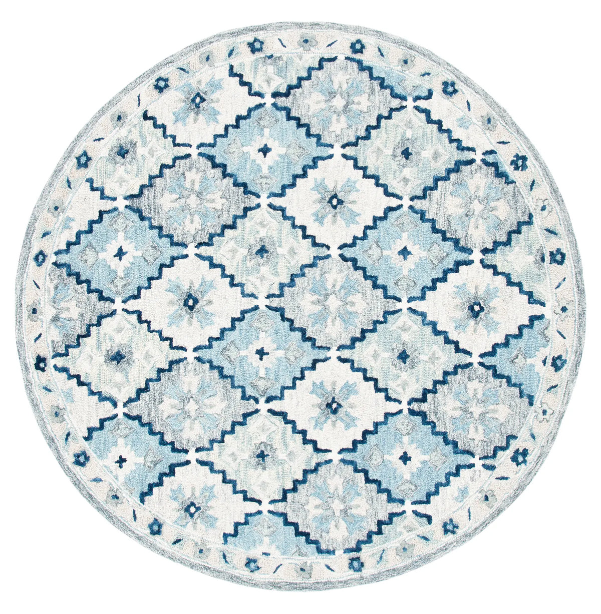 Safavieh Suzani 6'-0" x 6'-0" Rug in Blue / Grey