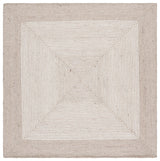 Safavieh Braided 6'-0" x 6'-0" Rug in Beige / Ivory