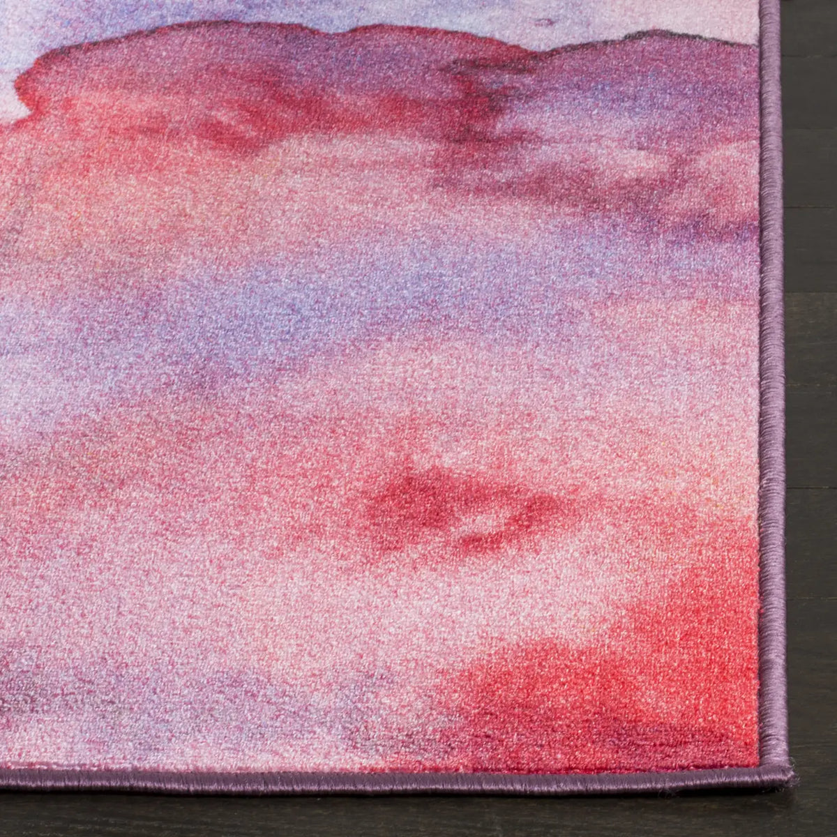 Safavieh Paint Brush 4'-4" x 6'-0" Rug in Fuchsia / Lavender