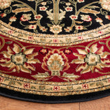 Safavieh Lyndhurst 5'-3" x 5'-3" Rug in Black / Red