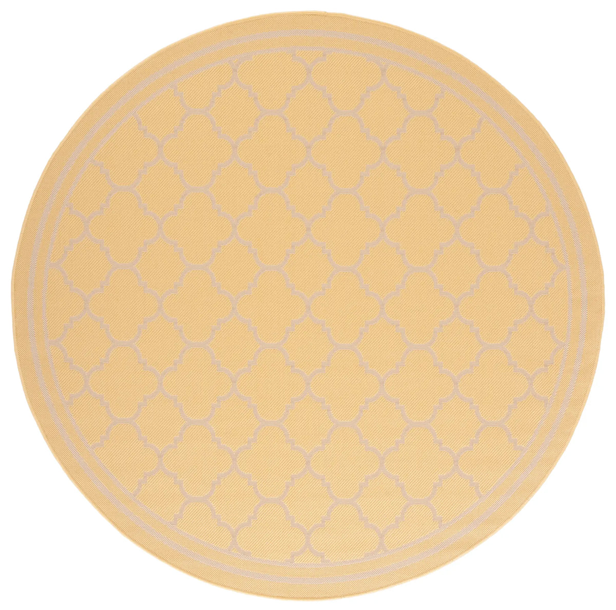Safavieh Courtyard 6'-7" x 6'-7" Rug in Gold / Beige